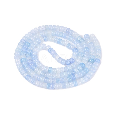 Ombre Effect Dyed Glass Beads Strands GLAA-Q106-05A-A15-1