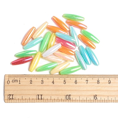 Spagetti Beads Plating Acrylic Beads PL9027-1