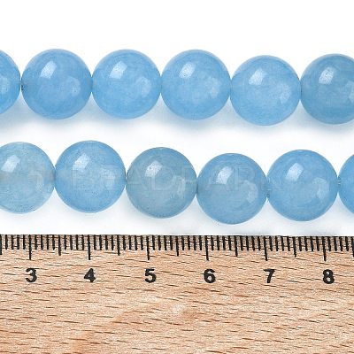Dyed Natural Malaysia Jade Beads Strands G-G021-01D-09-1