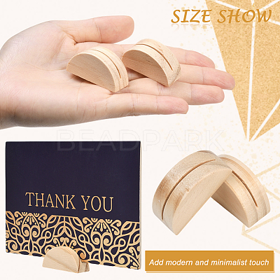 24Pcs Pine Wood Name Card Holder DJEW-SP0001-21A-02-1