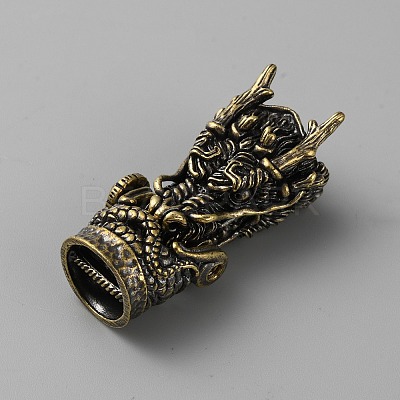 Tibetan Style Brass Shackle Clasps KK-WH0031-81AB-1