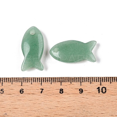 Natural Green Aventurine Pendants G-N342-106L-1