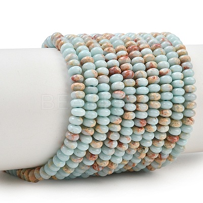 Synthetic Aqua Terra Jasper Beads Strands X-G-S366-102A-1