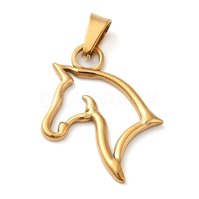 PVD Vacuum Plating 304 Stainless Steel Pendants STAS-D069-03G-1