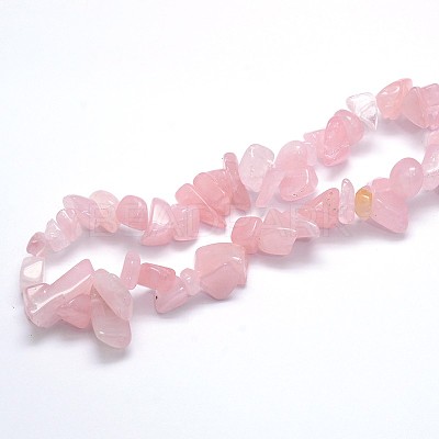 Natural Rose Quartz Beads Strands X-G-O049-B-60-1