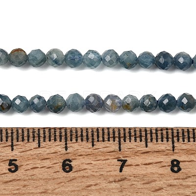 Natural Kyanite/Cyanite/Disthene Beads Strands G-G259-D04-3mm-1