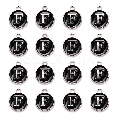 Platinum Plated Alloy Charms ENAM-S118-02F-P-1