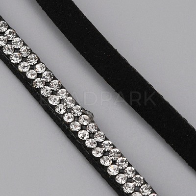 Flat Faux Suede Ribbon LW-WH0006-04-1