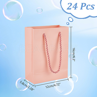 Folding Paper Gift Bags with Handle ABAG-WH0045-21D-1