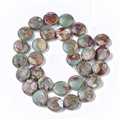 Synthetic Aqua Terra Jasper Beads Strands G-S366-014-01-1