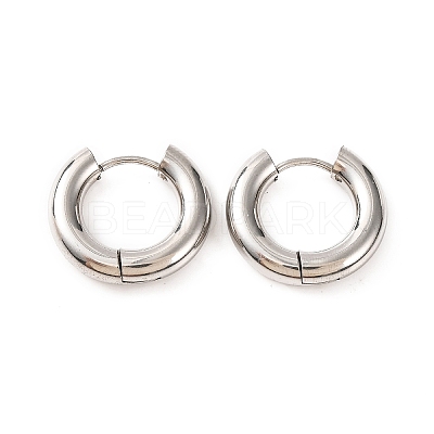 Non-Tarnish 304 Stainless Steel Hoop Earrings for Women LS-EJEW-F339-01P-02-1
