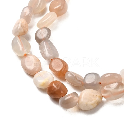 Natural Multi-Moonstone Beads Strands G-F547-06-A-1
