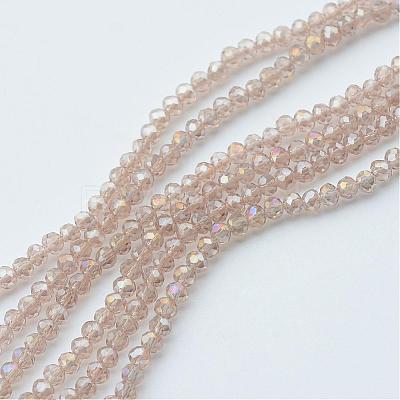 Electroplate Glass Beads Strands EGLA-R048-3mm-33-1