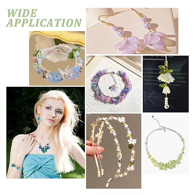 DIY Leaf Flower Making Findings Kits DIY-GA0009-61-1