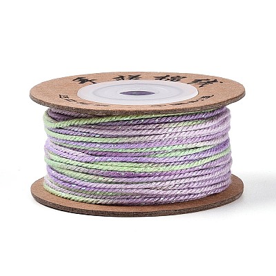30M Segment Dyed Macrame Cotton Cord OCOR-T018-01Q-1