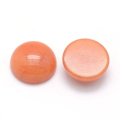 Natural Red Aventurine Cabochons G-P393-R48-4MM-1