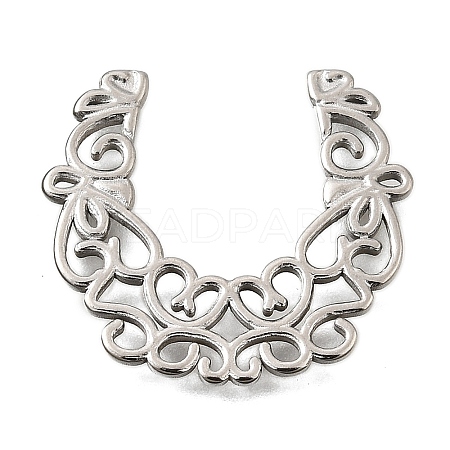 304 Stainless Steel Filigree Joiners STAS-Q362-03B-P-1