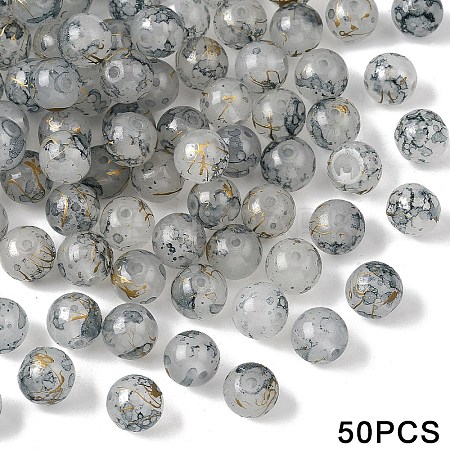 Glass Imitation Jade Beads GLAA-YWC0007-01H-01-1