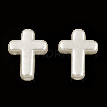 ABS Plastic Imitation Pearl Beads OACR-T018-06-1