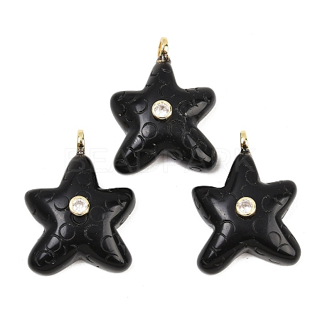 Natural Obsidian Pendants G-H353-01G-03-1