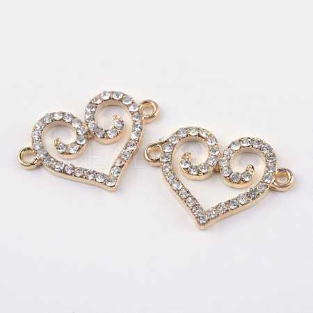 Alloy Rhinestone Links ALRI-Q065-26LG-1