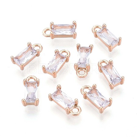 Transparent Glass Charms X-GLAA-T007-13H-1