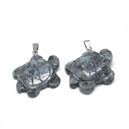 Natural Labradorite Pendants G-T091-10-1