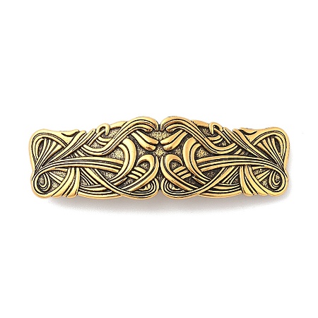 Vintage Viking Knot Alloy Hair Barrettes AJEW-K048-01AG-1