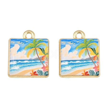 Printed Alloy Pendants AL-CBA49CA-01B-1