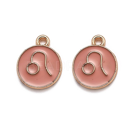 Alloy Enamel Pendants ENAM-S124-01B-11G-1