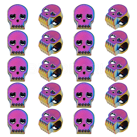 24Pcs Alloy European Beads FIND-HS0001-71-1