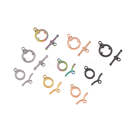 Vacuum Plating 304 Stainless Steel Toggle Clasps STAS-SZ0001-09-1