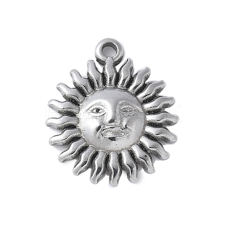 304 Stainless Steel Charms STAS-E548-06P-1