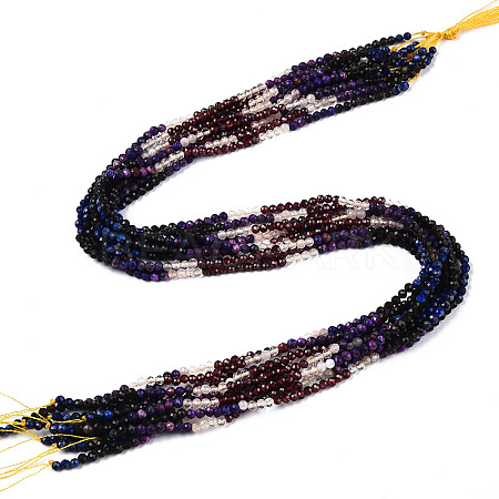 Natural Mixed Gemstone Beads Strands G-D080-A01-02-17-1
