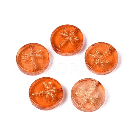 Baking Paint Transparent Glass Beads DGLA-N018-30G-1