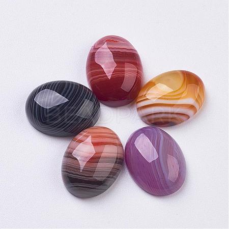 Natural Agate Cabochons G-G952-10-1