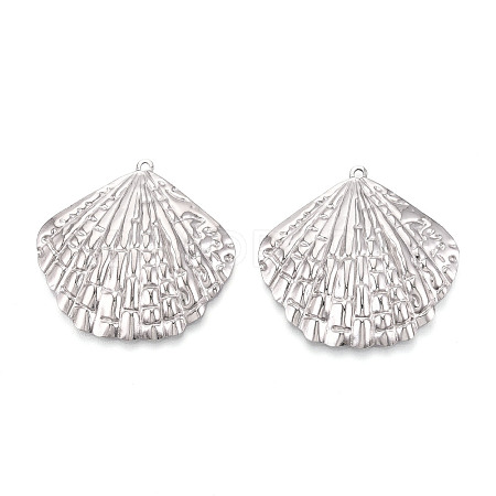 304 Stainless Steel Pendants STAS-T065-37P-1