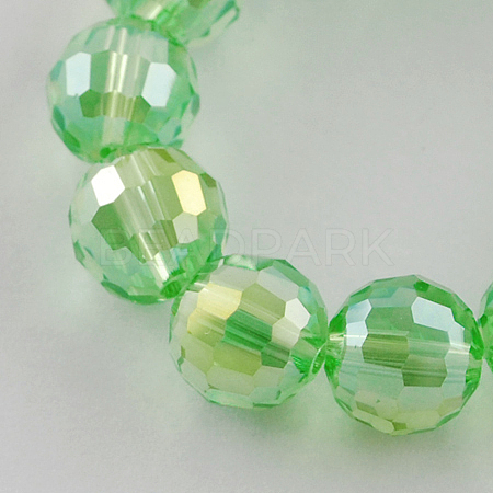 Electroplate Glass Bead Strands X-EGLA-R040-6mm-04-1