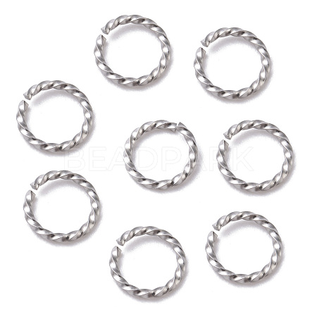 Tarnish Resistant 304 Stainless Steel Open Jump Rings STAS-F191-12P-C-1