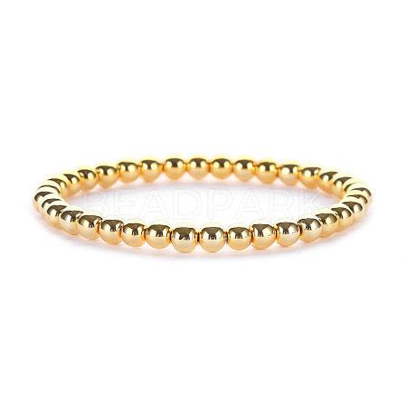 Synthetic Non-magnetic Hematite Beaded Stretch Bracelets for Men Women YP2747-4-1