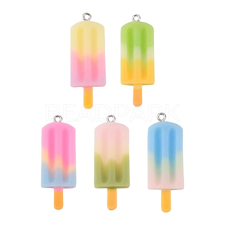 Rainbow Resin Pendants CRES-S359-30-1