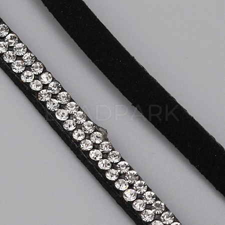 Flat Faux Suede Ribbon LW-WH0006-04-1