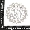 Christmas 201 Stainless Steel Laser Cut Connector Charms STAS-Z116-03P-03-3
