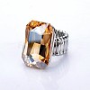Alloy with Glass Finger Rings FS-WGA328D-07-1