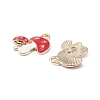 10Pcs 5 Colors Autumn Theme Alloy Enamel Pendants ENAM-YW0002-79-2