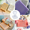 Clear Acrylic Soap Stamps DIY-WH0445-003-3