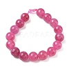 Dyed Natural Malaysia Jade Beads Strands G-G021-01D-03-4