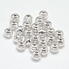 Fancy Cut 925 Sterling Silver Round Beads STER-F012-10-2