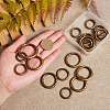 Alloy Spring Gate Rings AJEW-SZ0001-43-5