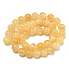 Natural Honey Calcite Beads Strands G-R494-A05-04-2
